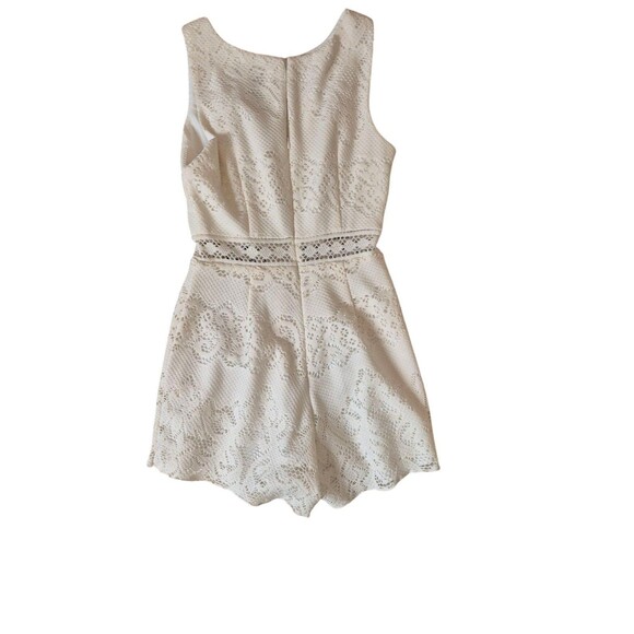 Dolce Vita Vaugn Lace Romper Boho Sleeveless Romper Ivory Sz XS NEW $132 - Picture 2 of 5